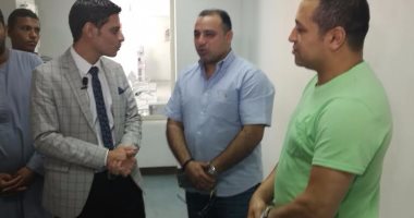 بالصور.. اللاعبان محمد عمارة وهشام حنفى في زيارة لمركز تحيا مصر لعلاج فيروس سى بالأقصر