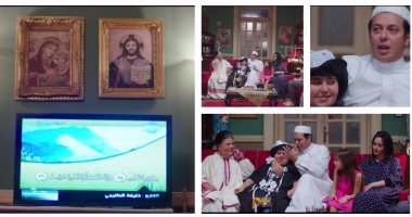 أفضل مشاهد دراما رمضان2017.. مشهد الجيران المسيحيين فى مسلسل مصطفى شعبان