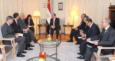 السيسى يبحث مع وزير خارجية ألمانيا وزعيم أغلبية (البوندستاج) تعزيز التعاون