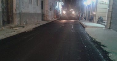 بالصور.. محافظة الإسكندرية تنهى أعمال رصف بحى وسط وهبوط بحى غرب