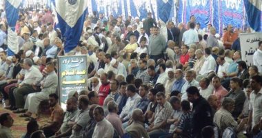بالصور.. عزاء شعبى للشهيد رئيس مباحث شربين