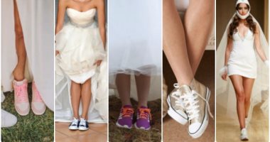 لو مش عايزة تلبسى heels فى فرحك.. الكونفرس بالاستراس والجليتر أحدث التقاليع