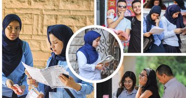 طلاب الثانوية العامة يؤدون امتحانات الأحياء والتفاضل والجغرافيا