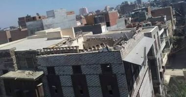 بالصور.. انهيار جزئى بمنزل أثرى فى رشيد البحيرة.. أنشئ منذ 3 قرون