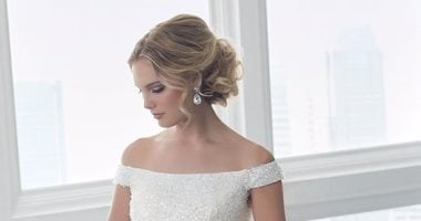لو فرحك فى العيد..10 فساتين زفاف "off shoulder" موضة 2017