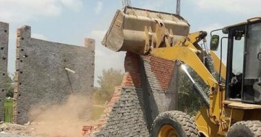 إزالة تعديات على الأراضى الزراعية بالدقهلية