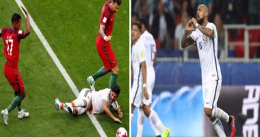 اليوم الثانى لكأس القارات.. البرتغال تقع فى فخ المكسيك فى المشاركة الأولى لرونالدو ورفاقه.. كريستيانو رجل المباراة يتجاهل أزمة الريال.. تشيلى تقتنص فوزا هاما من الكاميرون بفضل سانشيز.. ويوم غريب لتقنية الفيديو