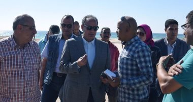 محافظ الإسكندرية يتفقد مصرف وشاطئ الكيلو 21 استعدادا لإستقبال موسم الصيف 