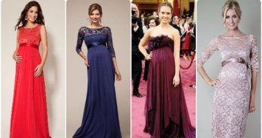 لو محتارة تلبسى إيه.. 10 فساتين سهرة للحوامل اختارى اللى يناسبك