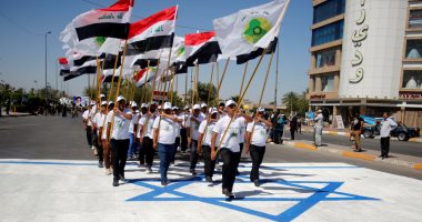 بالصور.. مسيرات بالعراق تحت شعار" الموت لإسرائيل" لإحياء يوم القدس العالمى