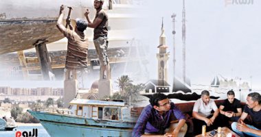 بالصور.. جنوب سيناء المسيرة لم تنته «الحلقة الأخيرة».. الصيادون.. «مش راسيين على بر».. الصيد مهنة تقاوم تغيرات الحياة على ضفاف العقبة والسويس.. صناعة السفن فى الطور«مراكب أتلفها الماء»