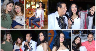 شعبان عبد الرحيم وحواء يتألقان فى خيمة ليالى الحلمية