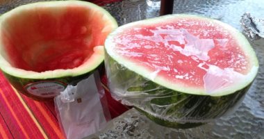 بالصور..استخدمات مختلفة لـ"بونيه" الشعر "أهمها تغليف البطيخ"