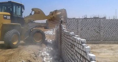 إزالة 45 فدانا تعديات على أراضى الدولة بالسويس