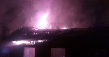 حريق هائل فى محلات "بويات" بحى فيصل بالسويس