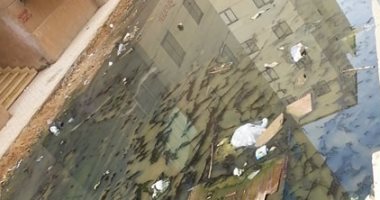 بالصور.. مياه الصرف الصحى تزعج أهالى حى الضواحى ببورسعيد