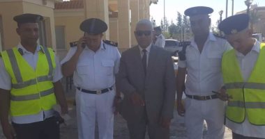 بالصور..مساعد الوزير للمرور يتفقد الطريق الصحراوى والساحلى 