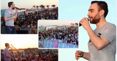 حسام حبيب يتألق فى أول أيام العيد بالساحل الشمالى