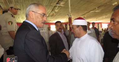 بالصور.. أمن بنى سويف ولجنة المصالحات ينهون خصومة ثأرية بمركز ناصر 