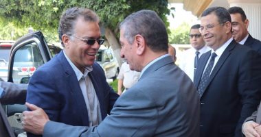 بالصور.. محافظ كفر الشيخ يستقبل وزير النقل والمواصلات لتفقد شبكة الطرق