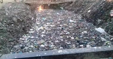 بالصور..مجرى "بجيرم" بالمنوفية يمتلئ بالقمامة ويمنع وصول المياه لـ1500 فدان