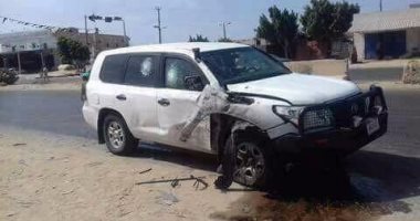 ننشر صورة سيارة البعثة الأممية فى ليبيا عقب احتجازهم فى مدينة الزاوية