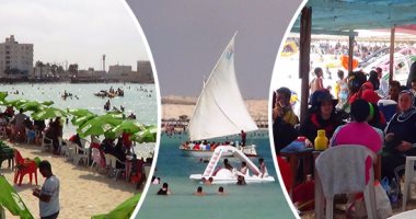 بالصور.. آلاف المصريين يهربون من حر الصيف إلى الشواطئ.. مطروح والساحل الشمالى قبلة المصطافين.. والعين السخنة تجذب الأسر.. ونسبة إشغال الفنادق بالإسكندرية 100%.. وبلطيم وجمصة ورأس البر ترفع شعار "كامل العدد"