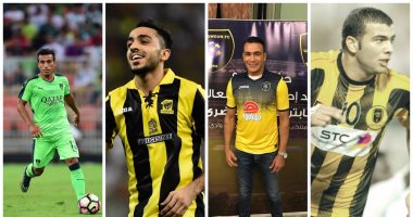 الحضرى أحدث المنضمين لكتيبة الفراعنة فى السعودية.. الألقاب تزين مسيرة كهربا وعبد الشافى وأحمد على.. عماد متعب "قناص" اتحاد جدة.. وتألق "الكابيتانو" و"الزئبقى" و"القيصر" مع أندية المملكة
