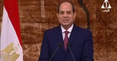 السيسى: شهداء الجيش والشرطة قدموا تضحياتهم الجسام ونجدد العهد حتى النصر