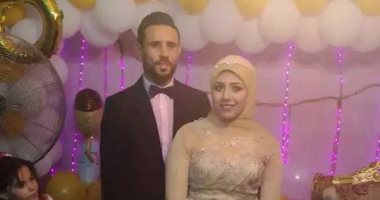 بالصور..  خطوبة شقيقة الننى على لاعب بلدية المحلة 
