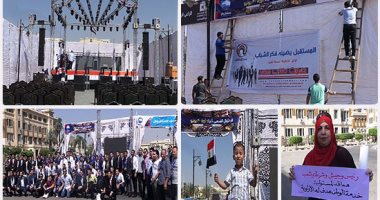 "أون تى فى" تنقل احتفالات مستقبل وطن أمام قصر عابدين بكاميرات طائرة