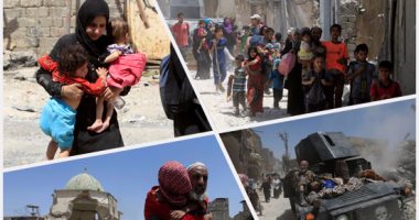  بالصور.. مسجد النورى بالموصل تحت "الأنقاض" بعد رحيل داعش           