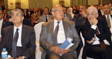 وصول وزراء الرى والكهرباء والقوى العاملة إلى ملتقى دور المعلومات التنمية