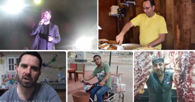  بالصور.."السوريون فى مصر" قصص نجاح لا تنتهى.. "الأفندى"تحدى الإعاقة ببيع البونبونى بالكافيهات.. و"فواز"برع بصناعة النابلسية بالمنصورة.. و"العطار" أسس مسرح  بالإسكندرية.. و"العسلى"أشهر جزار للحم الجملى بالعاشر