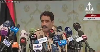 بالفيديو.. العقيد أحمد المسمارى: 60 ألف تعداد الجيش الليبى الوطنى الآن