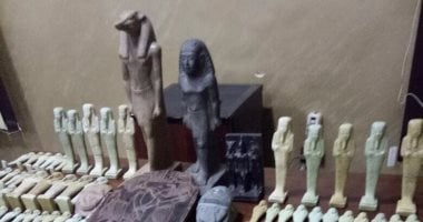 بالفيديو والصور.. ننشر تفاصيل أكبر قضية آثار بالشرقية.. ضبط 5511 قطعة أثرية تعود للعصر الفرعونى والرومانى.. الضباط تنكروا فى شخصيات تجار لضبط المهربين.. والمتهمون طلبوا 5 ملايين دولار لإتمام الصفقة
