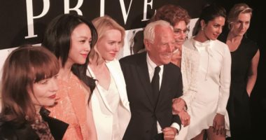 بالصور..بريانكا وصوفيا لورين وكيت وينسلت أبرز نجمات عرض أزياء Giorgio Armani 