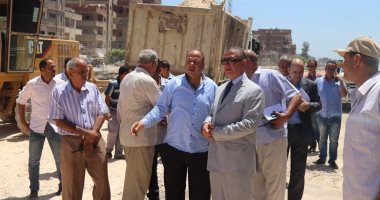 بالصور.. محافظ كفر الشيخ يتابع أعمال إنشاء شونة ضبطيات المرور الجديدة