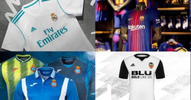 بالصور.. قمصان أندية الليجا فى الموسم الجديد.. برشلونة يتخلص من قطر
