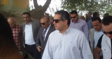 خالد العنانى ومصطفى الفقى يفتتحان معرض "ثلاثون عاماً حفائر بالمدخل الشرقى"