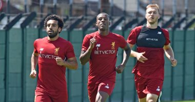 بالصور.. محمد صلاح يظهر فى تدريبات ليفربول للمرة الأولى