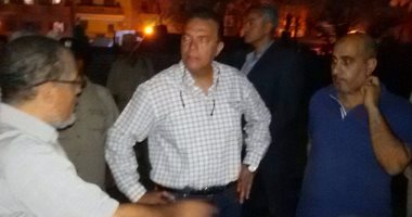 بالصور.. وزير النقل يفاجىء موقع حادث خروج قطار الركاب ببنى سويف