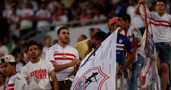 مشادات بين جماهير الزمالك خلال لقاء أهلى طرابلس