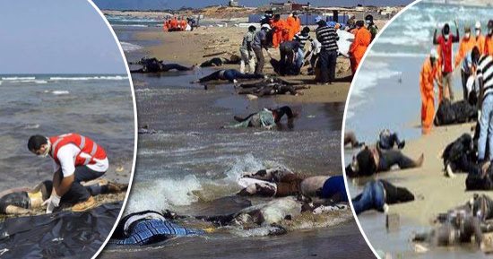 ارتفاع حصيلة حادث تصادم قارب مهاجرين بسفينة للبحرية التونسية لـ34 قتيلا
