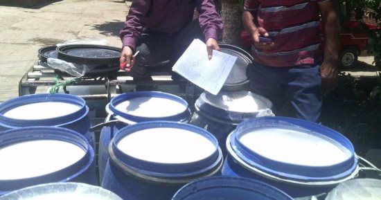 ضبط 2400 لتر ألبان غير صالحة للاستهلاك بمركز الفشن فى بنى سويف