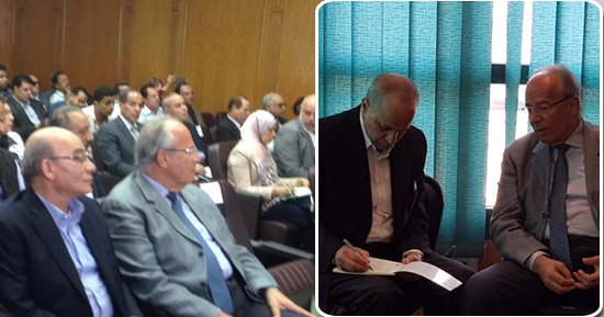 بالصور.. وزيرا التنمية المحلية والزراعة يطلقان من القليوبية حملة القرية المنتجة لتوفير 200 ألف فرصة عمل سنويا.. هشام الشريف: منع البناء على حدائق القناطر.. عبد المنعم البنا: توفير قروض بـ5% لمشروع البتلو