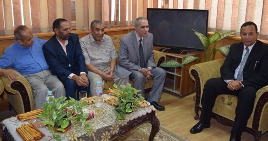  رئيس جامعة المنوفية يزور كلية الهندسة الإلكترونية بمنوف