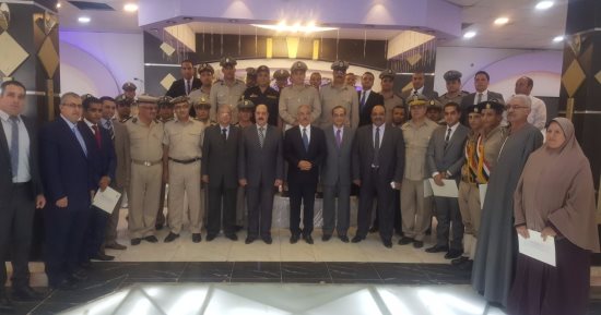 بالصور.. أمن بنى سويف يكرم 37 ضابطا وفردا ومجندا فى احتفالية يوم التميز