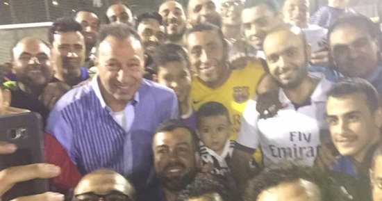 بالصور.. استقبال حافل للخطيب في فرع الأهلي بالشيخ زايد