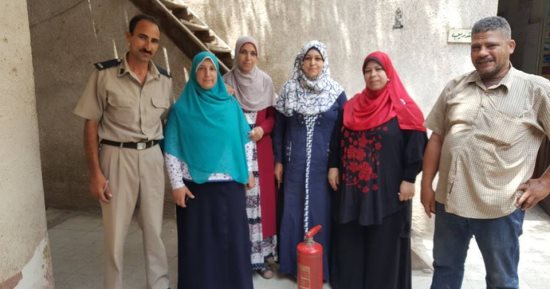 تدريب الدفعة الأولى من العاملين  بالمستشفيات على أعمال الحماية المدنية